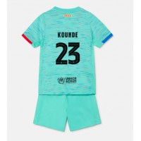 Barcelona Jules Kounde #23 Tretí Detský futbalový dres 2023-24 Krátky Rukáv (+ trenírky)